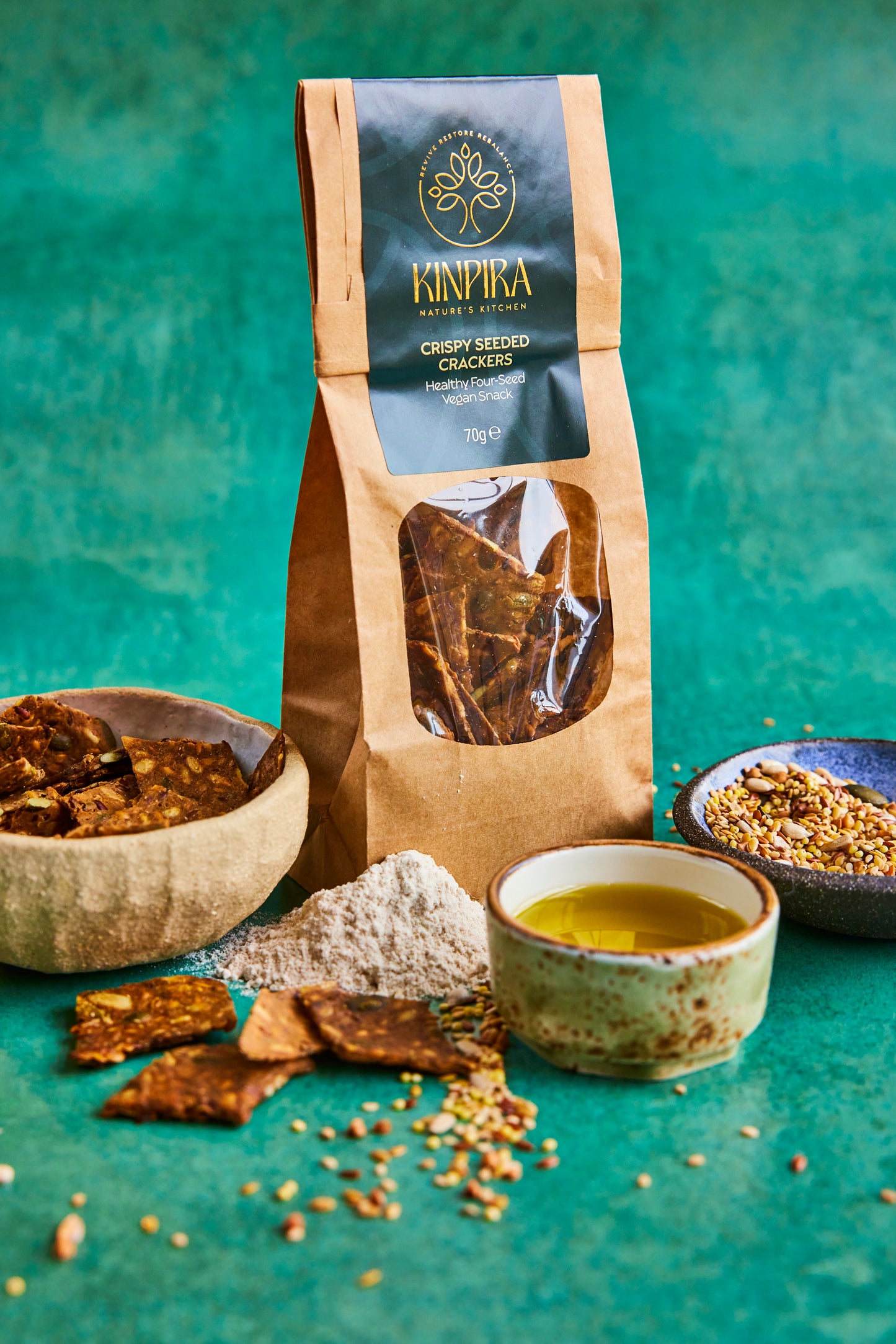 Crispy Seeded Crackers